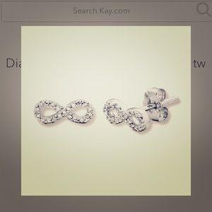 Kay Jewelers infinity diamond earrings